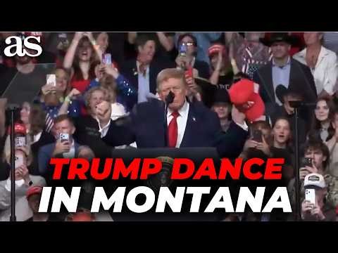 Trump sends MONTANA CROWD into a FRENZY with his signature TRUMP DANCE