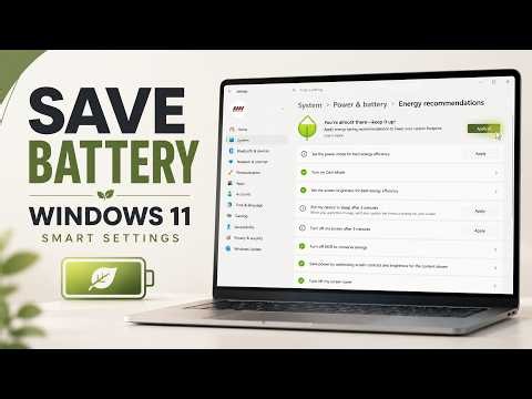 Turn On These Windows 11 Battery Saving Settings