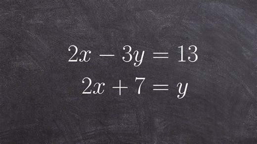 How to use the substitution method to solve the system