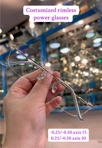 Costumized rimless power glasses. Cliff Drive clear UV lenses offer enhanced driving comfort & safety with UV protection, anti-glare coatings (reducing headlight/streetlight reflection), easy-clean surfaces, and often blue light filtering, providing clearer, sharper vision day & night for activities like riding, driving, or general use, with some systems featuring interchangeable lenses for different conditions. UV Protection (UV400): Blocks 99-100% of harmful UVA/UVB rays, essential even for cl