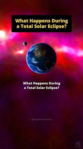 What Happens During a Total Solar Eclipse? 🚀✨ #space #universe #astronomy
