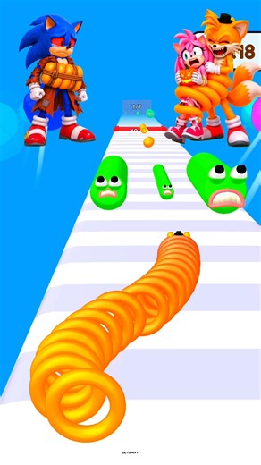 HELP! SLITHER TAILS WRAPS AMY WHILE SONIC IS TRAPPED! 🤯😰 TAILS #SonicTheHedgehog #Sonic #Shorts