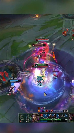 Look How Swain Out Of Control Mode | Tough & Great Teamfight! #leagueoflegends #swain #shorts