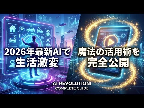 2026年最新AIで生活が激変！初心者でも今すぐ使える最強ツール活用術