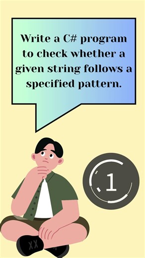 Day 12/30 😳 Pattern Check in C#! #shorts #coding #viral #programming #tech #ytshorts #trending