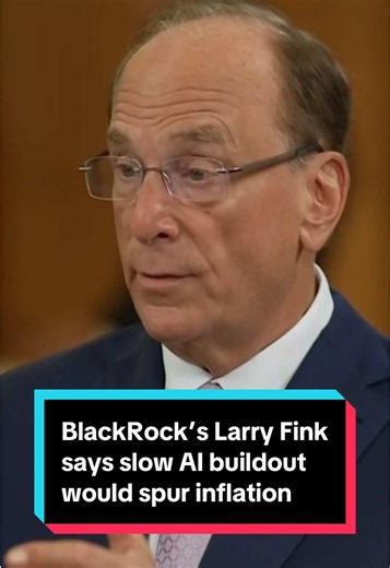 #BlackRock CEO Larry #Fink tells @flacqua that delays in building #datacenters could raise computing costs and spur #inflation as demand for #AI accelerates.