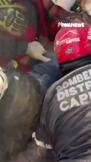 First responders CELEBRATE after survivor pulled from earthquake rubble #shorts #news #earthquake