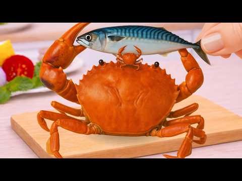 3000+ DELICIOUS Mini Food Recipe Ideas - Best of Miniature Cooking Compilation Crab Fish| Mini Yummy