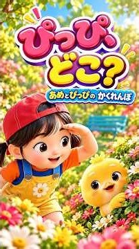あめちゃんとぴっぴのかくれんぼ♪ #Shorts #子ども向けアニメ #あめちゃん #かくれんぼ #キッズソング #あめちゃん #かくれんぼ #キッズソング #子ども向けアニメ #幼児向け