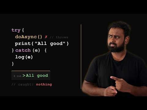 The Error Was Thrown. The Catch Didn't Catch. | The async try/catch Trap