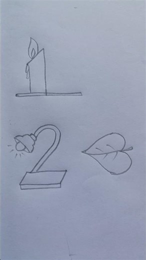 1,2,3 numbers తో draw చేయడం ఎలా #ytshorts #easydrawing #numbers