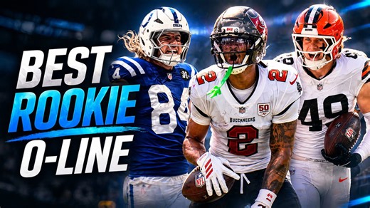 Top 10 NFL rookie interior OL with lowest pressure rates in last 5 seasons