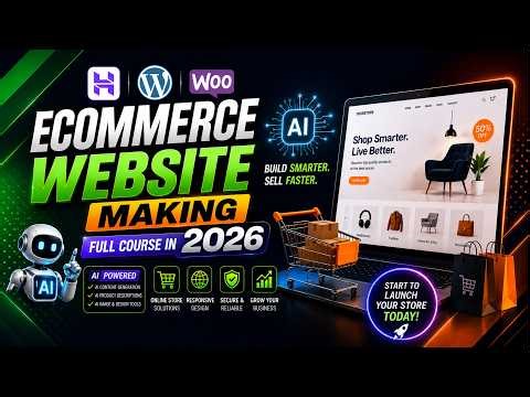 Design Complete Premium eCommerce Website with WordPress | WordPress WooCommerce Full Course [2026]
