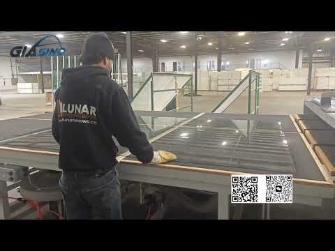 4228 Automatic CNC Glass loading cutting breaking table working