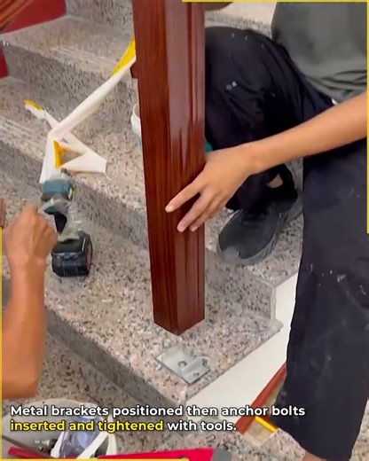 Wooden Railing Baluster Mounting.