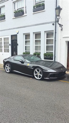 Black Ferrari 12Cilindri Spotted in London! 830HP V12 #ferrari #Nickfotoworks
