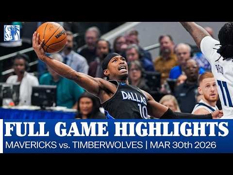 Mavericks Highlights vs. Minnesota Timberwolves | March 30, 2026