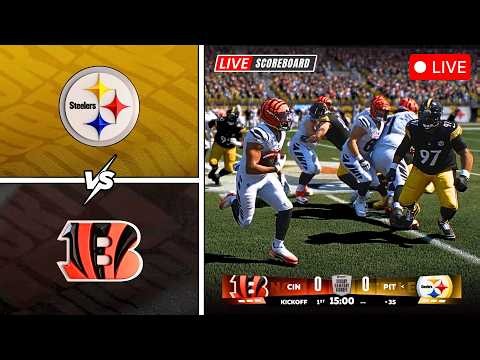 🔴 LIVE 🏈 Pittsburgh Steelers vs Cincinnati Bengals / NFL Week 3 / Madden 27 Simulation!