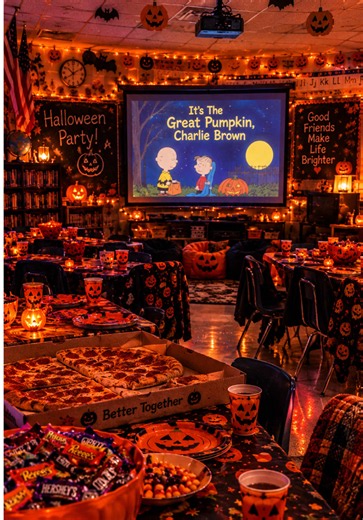 🎃🍕📼 Remember when Halloween at school was the BEST day ever? 🧡👻 The classroom decorated with pumpkins, watching It’s the Great Pumpkin, Charlie Brown, sharing pizza and candy with friends, and enjoying those cozy fall nights that made childhood feel so magical. 🍬🍕✨ No worries, no responsibilities, just Halloween parties, VHS movie nights, and memories we wish we could relive one more time. 🥹🧡 Sometimes you just want to go back to the good old days. 🍂🎃 ✨ Cozy Vibes — bringing back the 