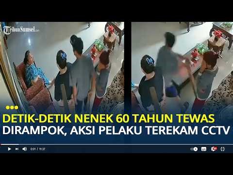 Detik-detik Nenek 60 Tahun di Pekanbaru Tewas Dirampok, Aksi Pelaku Terekam CCTV