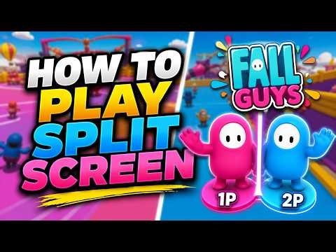 How To Play Split Screen on Fall Guys! (2 Player Split Screen - PS4/PS5/Xbox/PC)