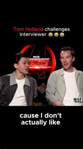 Tom Holland challenges interviewer 😂