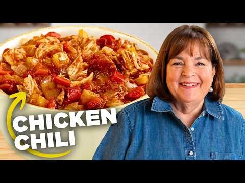 Ina Garten's COZY Chicken Chili Recipe 🥘 Barefoot Contessa | Food Network