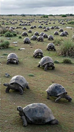 Giant tortoises outnumber people in Seychelles, with nearly 183,000 on Aldabra