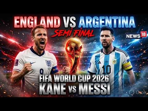 England vs Argentina LIVE | FIFA World Cup 2026 Semi Final | Messi vs Harry Kane | ENG vs ARG | N18G