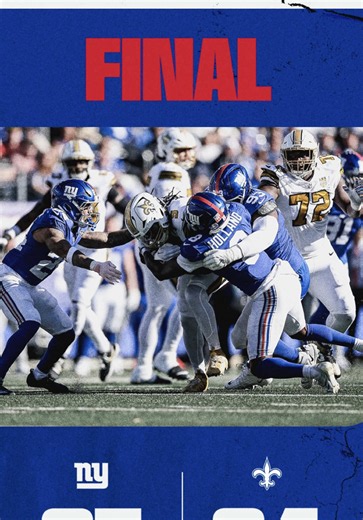 Wow 💔 #newyorkgiants #neworleanssaints #nfl #sad #fyp | giants vs saints