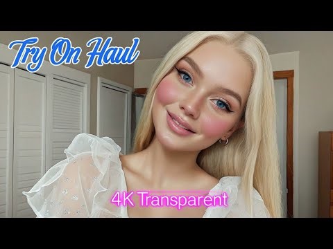 {4k} Transparent Lingerie & See-Throughstyles| Shein 2025 Bikini Try-On Haul # 3 #bikini