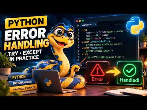 Lesson 12: Error Handling (try/except) | Python for Beginners
