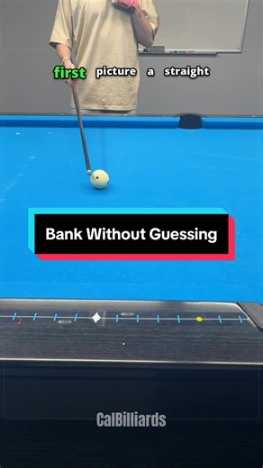 How To Bank Without Guessing😱🎱#billiards #8ballpool #8ball #pool #billiard