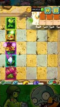 PvZ2 - Epic Battle: 5 Plants lv 1 Power-Up vs Camel (6 parts) #Shorts #pvz #pvz2 #pvz2gameplay
