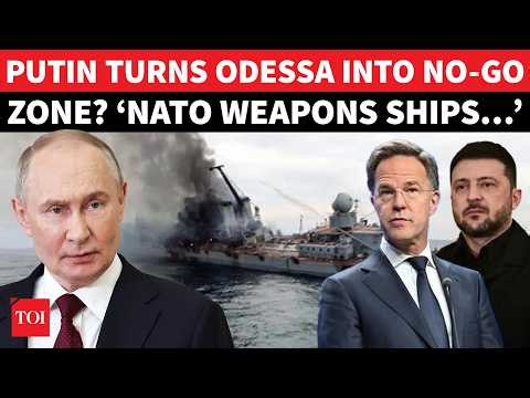 ‘NATO Arms’ Ships Under Fire’: Putin CHOKES Kyiv’s Black Sea Lifeline, Hits Odessa Ports | Watch