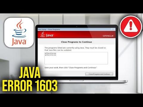How To Fix Java Install Did Not Complete Error Code 1603