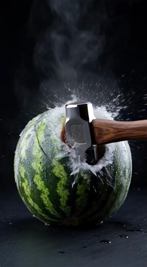 Fruit Experiment #17 - Boiling Water + Hammer… This Frozen Watermelon Didn’t Survive 💥