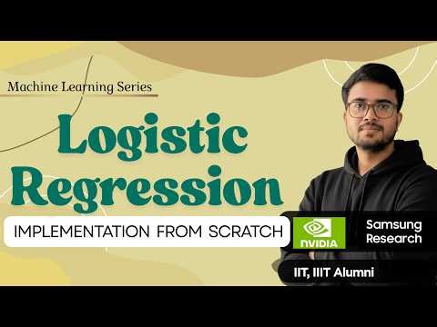 11.18 Logistic regression using NumPy | Gradient Descent in ML