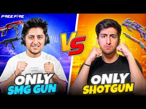 SHOTGUN VS SMG ONLY CHALLENGE IN FREE FIRE AS GAMING VS AS RANA 💀🔥