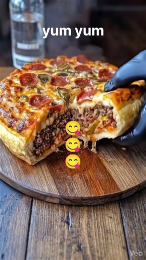 Cheesy Stuffed Pizza Explosion 🍕🔥