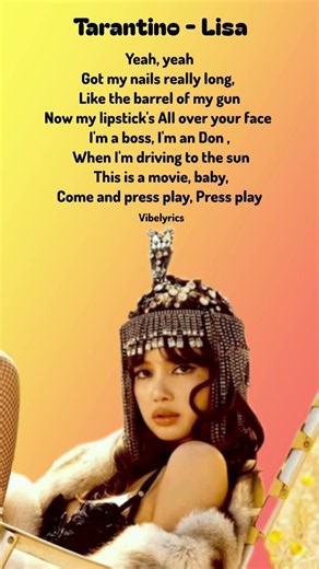 Tarantino - Lisa (Perview) Song Lyrics #shorts #lisa #tarantino #lyrics #kpop #viral #trending #yt