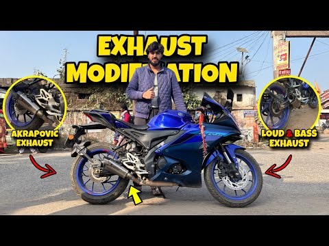 Yamaha R15 V4 with Akrapovič Exhaust 😈 | Pure Sound & Power | R15 V4 Stock Exhaust Removed | #MxK