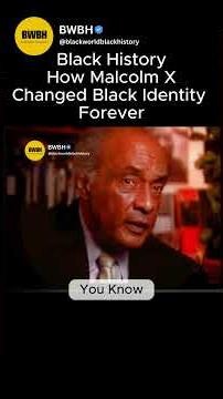 Black History : How Malcolm X Changed Black Identity Forever'' #blackhistory #america #shorts