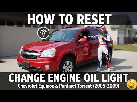 HOW TO RESET CHANGE ENGINE OIL LIGHT on Chevrolet Equinox & Pontiac Torrent 2005 2006 2007 2008 2009