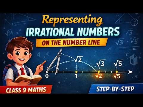 Representing Irrational Numbers on the Number Line | Class 9 Maths Explained Step-by-Step