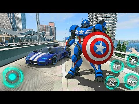 Captain of America Robot Transformers Battle Game - Android Gameplay