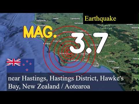 earthquake near Hastings, Hastings District, Hawke's Bay, New Zealand / Aotearoa live updates today