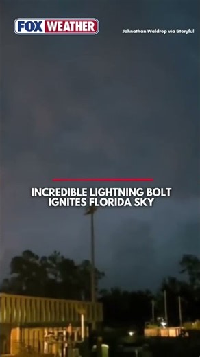 Watch: Incredible Lightning Bolt Ignites Florida Sky With Stunning Web-like Pattern