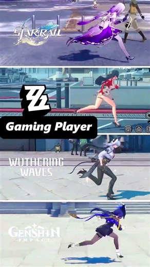 Running Physics Comparison: ZZZ vs WuWa vs HSR vs Genshin 🏃‍♂️