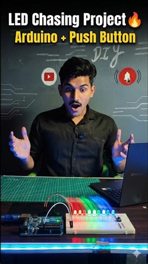 Arduino LED Chasing Project 💡 | Running Lights Effect | Beginner Friendly 🚀